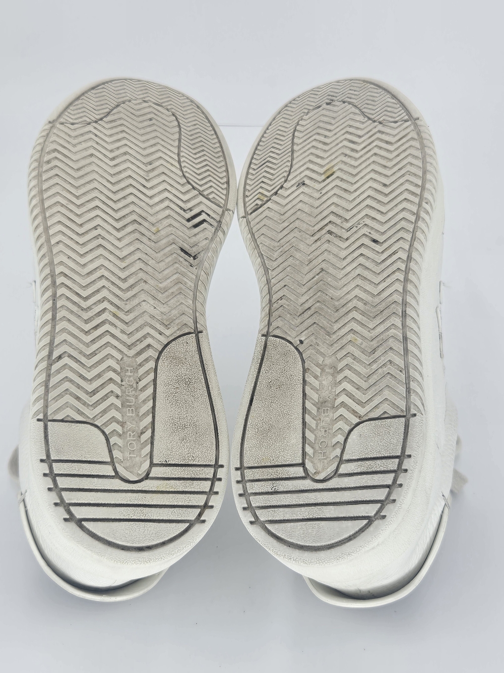 Tory Burch Phoenix LOGO White Leather Low-Top Sneakers Women's Size 9 - Picture 9 of 16